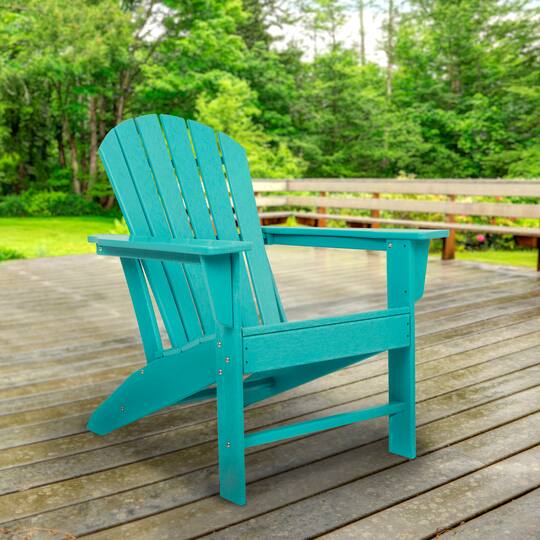 Blue Traditional Adirondack Chair